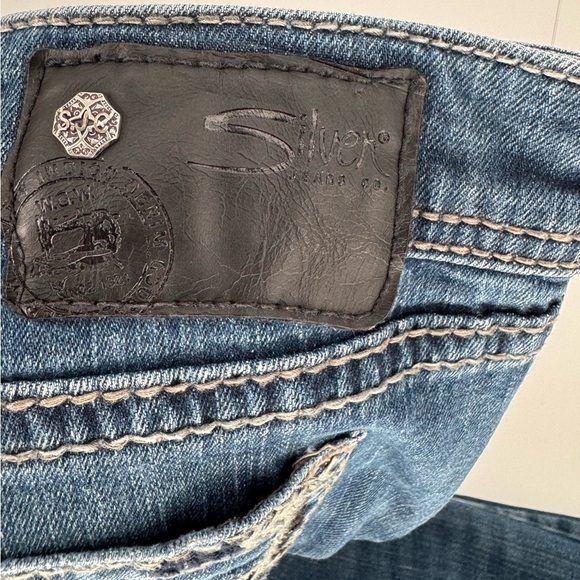 Silver Jeans Co AIKO Mid Boot Super Stretch Denim Jeans - Picture 12 of 15